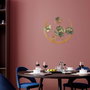 Wallity Haiyang Accesorio Decorativo de Pared de Metal Verde y Dorado